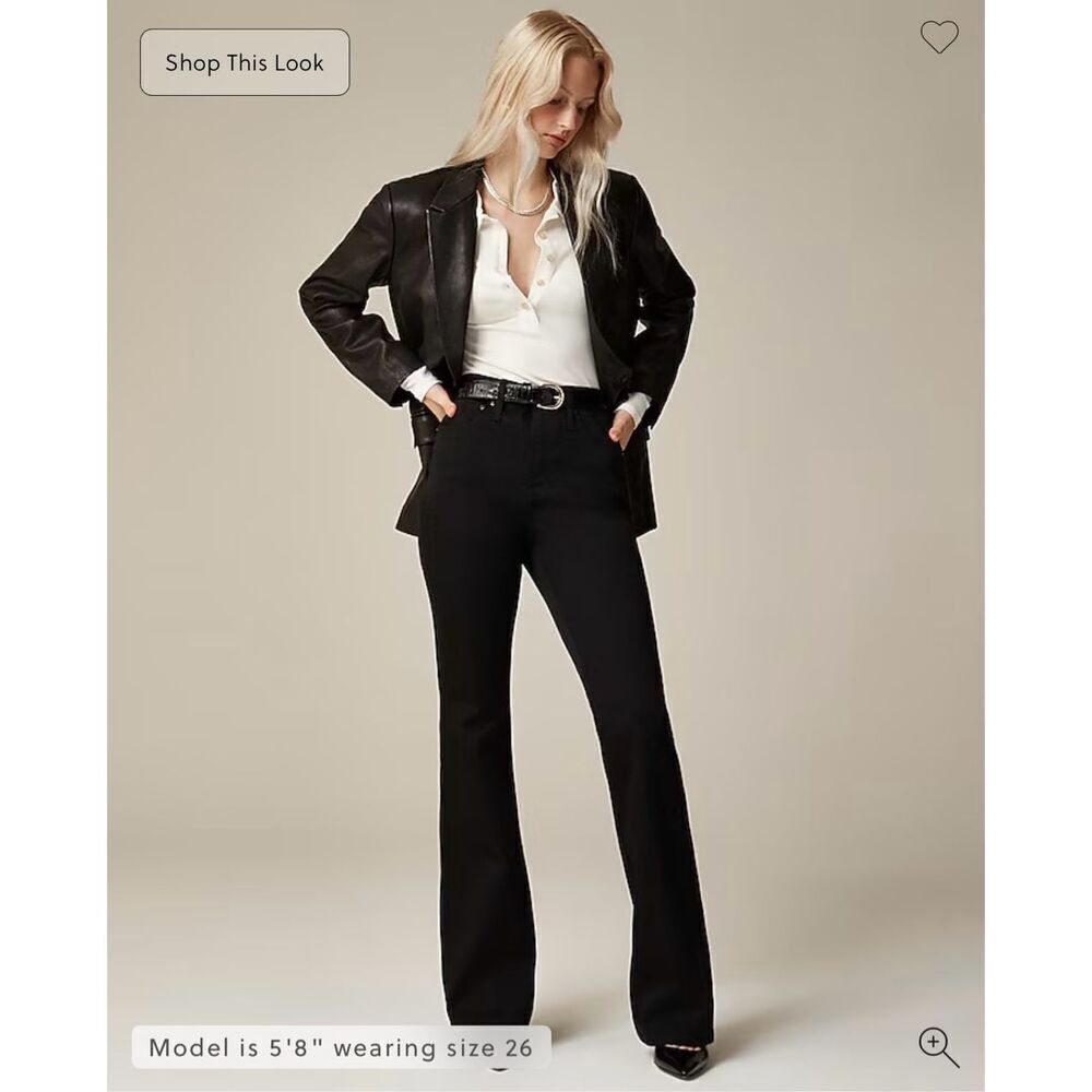 J.Crew Petite bootcut jean True Black Size 32 NWT CC512